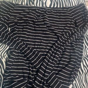 - Striped off the shoulder top
